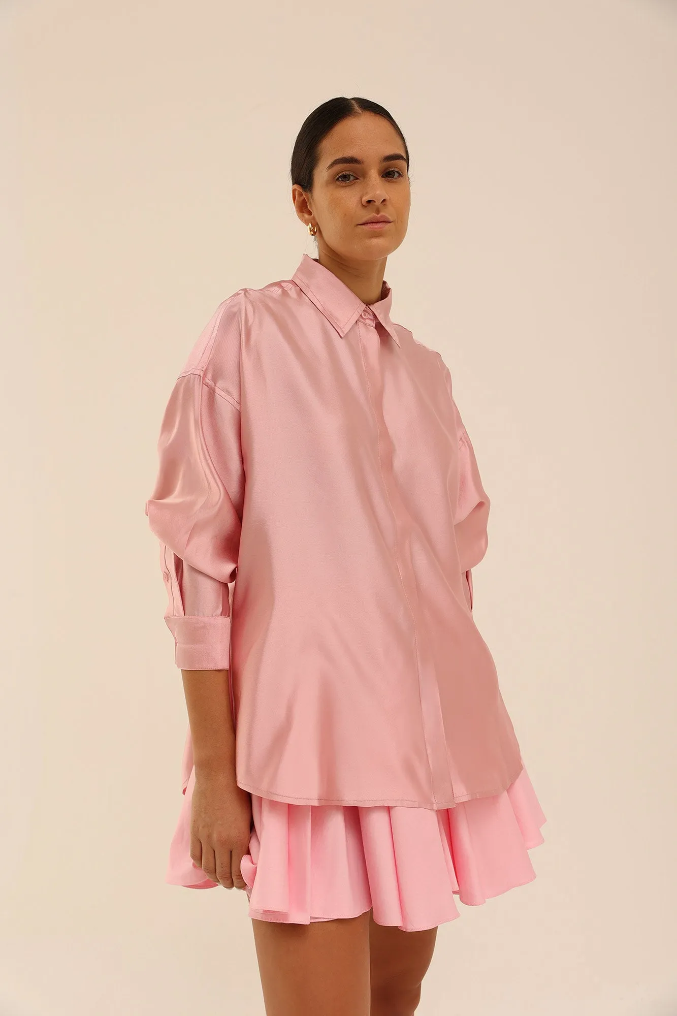 Circle Mini Skirt in Pink