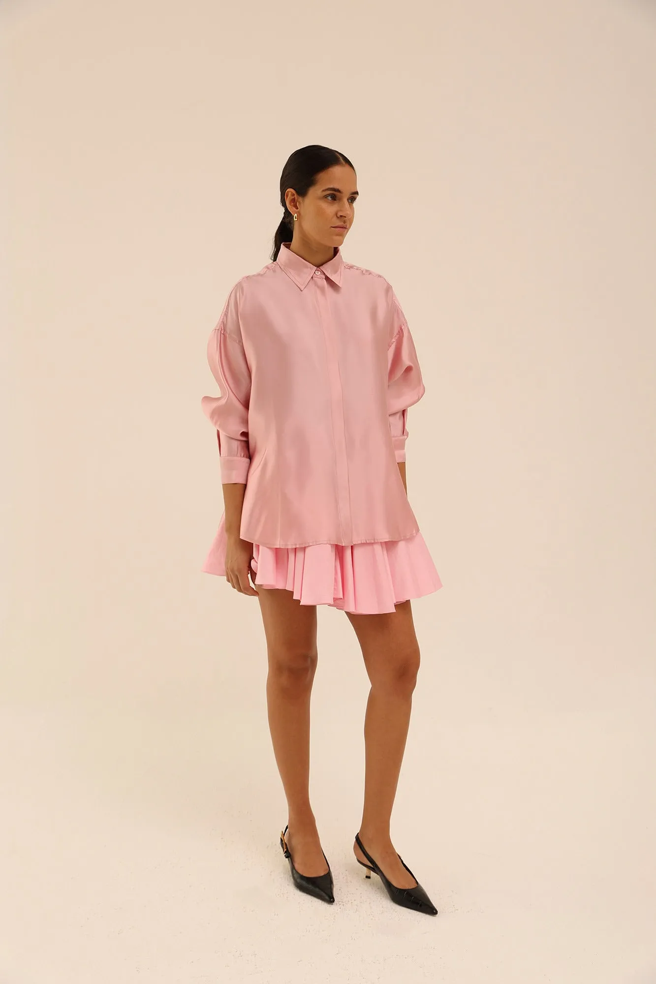 Circle Mini Skirt in Pink