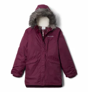 Columbia Kids Girls Purple Suttle Mountain Long Insulated Jacket