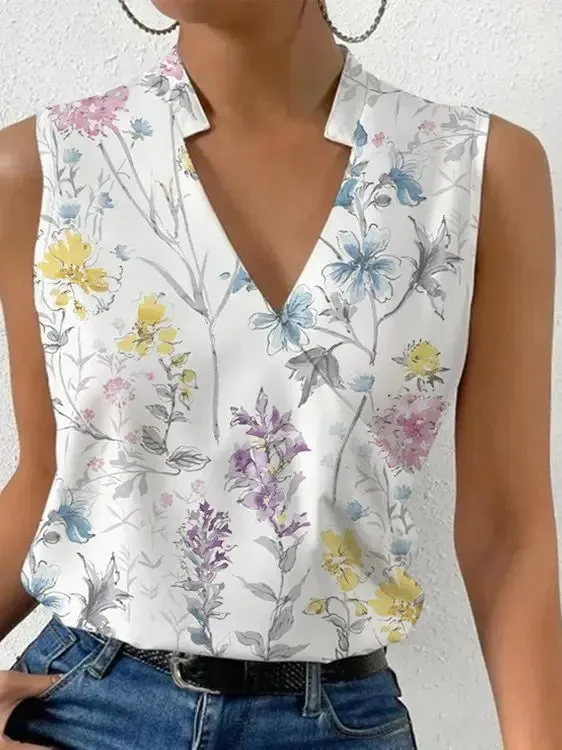 Constance - Layered Wrap blouse with V-neckline