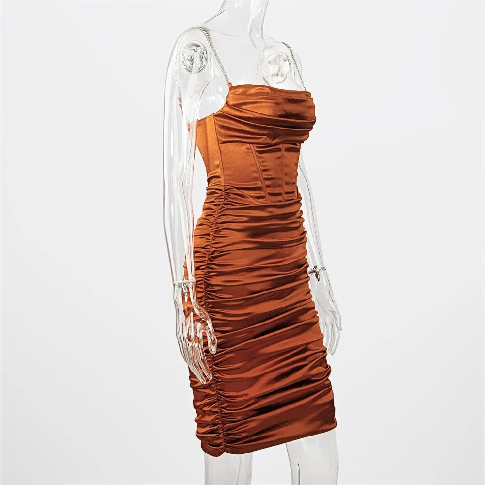 Corset Dress Women Sexy Midi Dreess