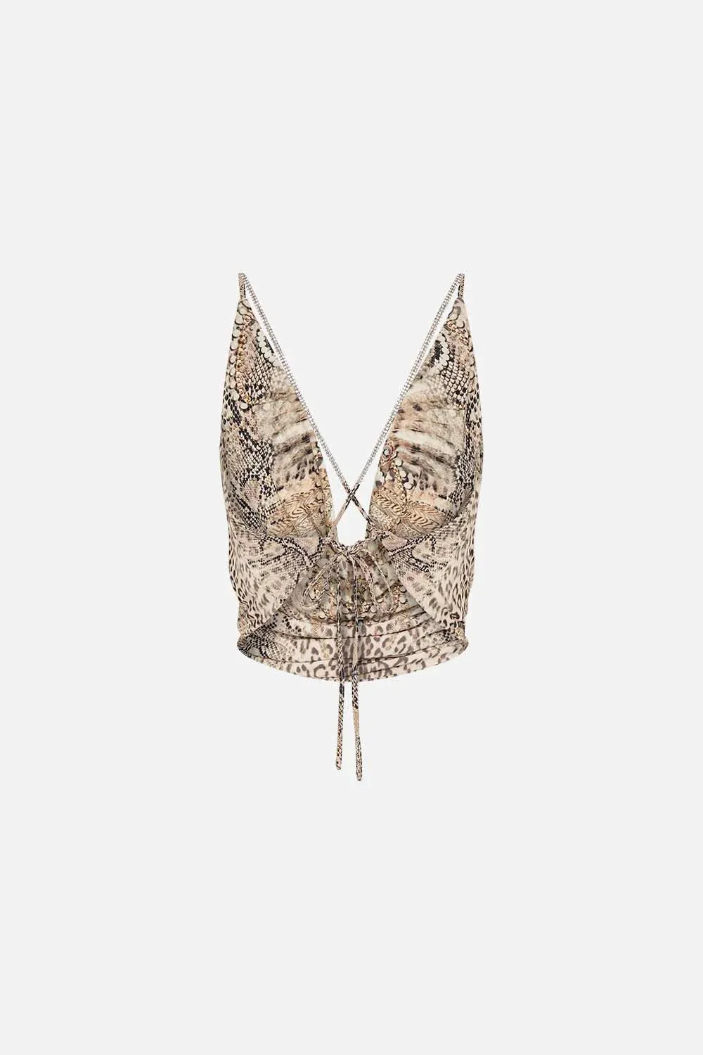 Cowl Neck Jersey Top - Ivory Tower Tales
