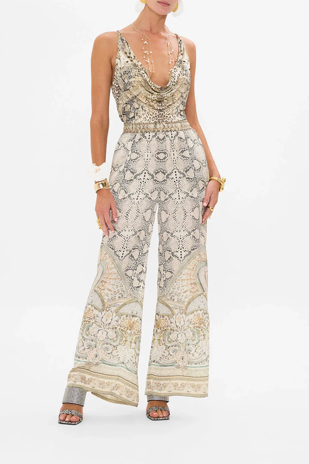 Cowl Neck Jersey Top - Ivory Tower Tales