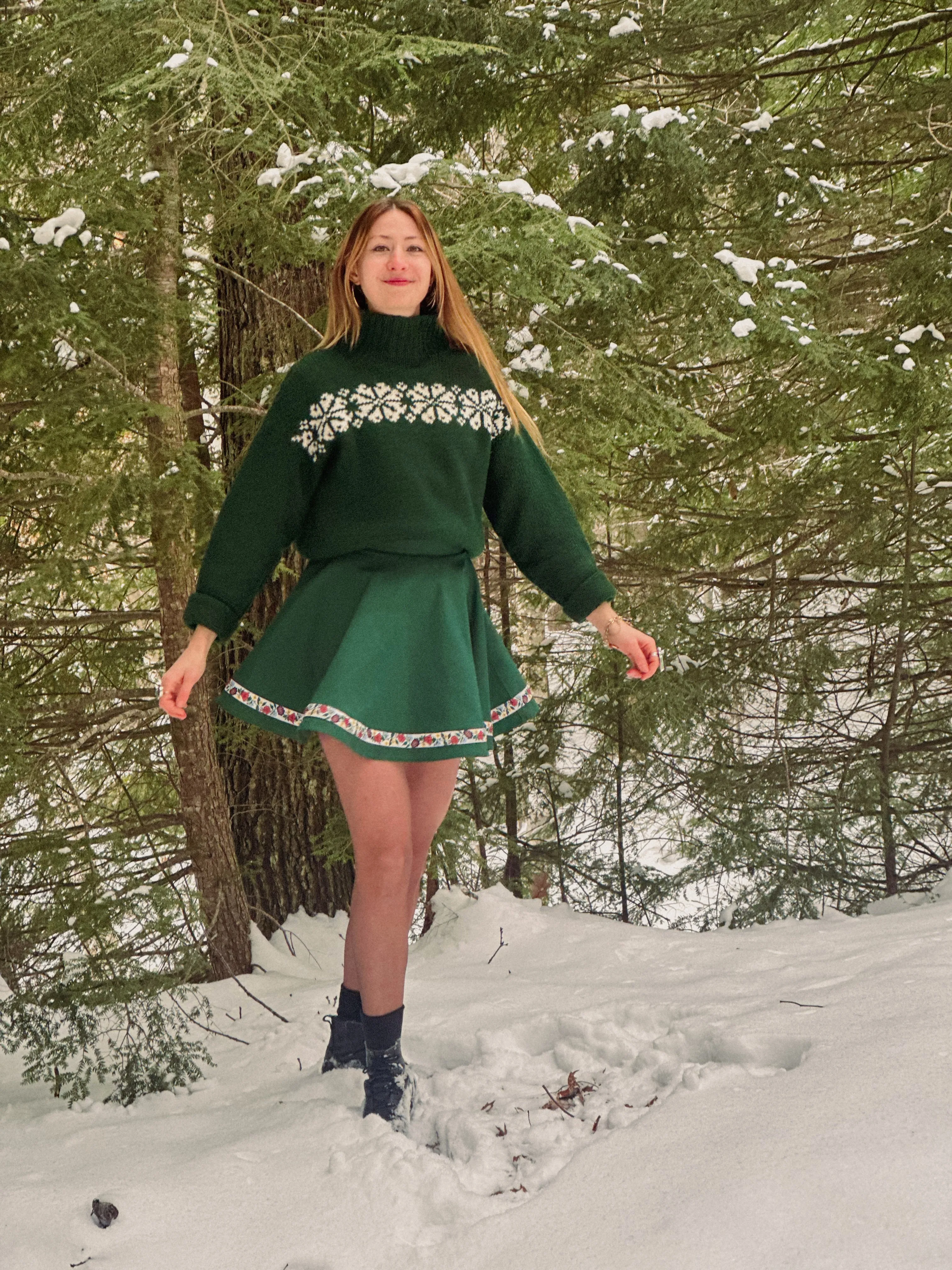 Deerfield Skirt in Balsam
