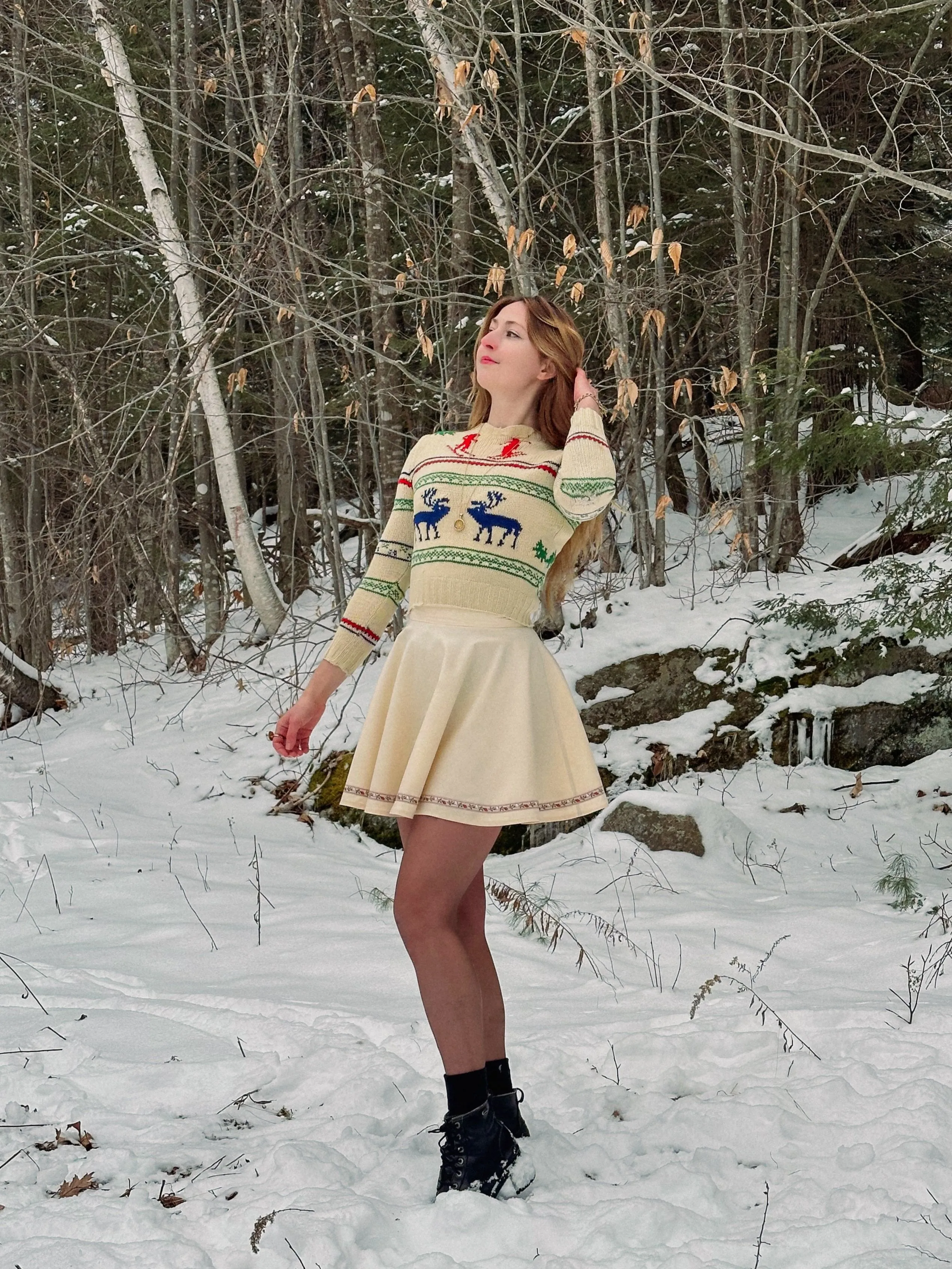 Deerfield Skirt in Buttercream