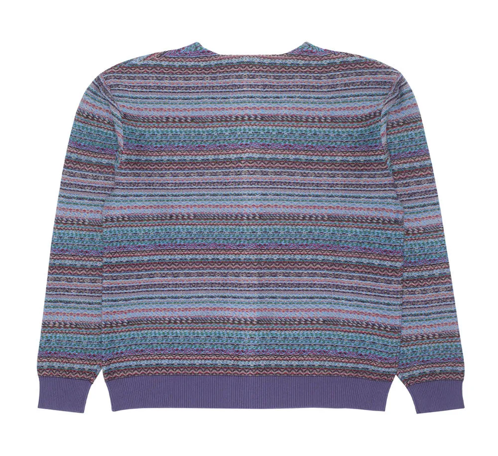DILL PAINTING INTARSIA CARDIGAN