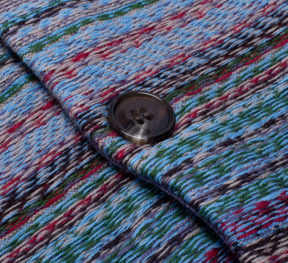 DILL PAINTING INTARSIA CARDIGAN