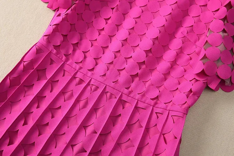 Dove Cut-Out Geometric Dress