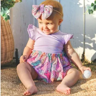 Easter Peep Short Sleeve Tutu Bodysuit | Sweet Wink