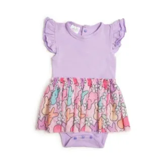 Easter Peep Short Sleeve Tutu Bodysuit | Sweet Wink