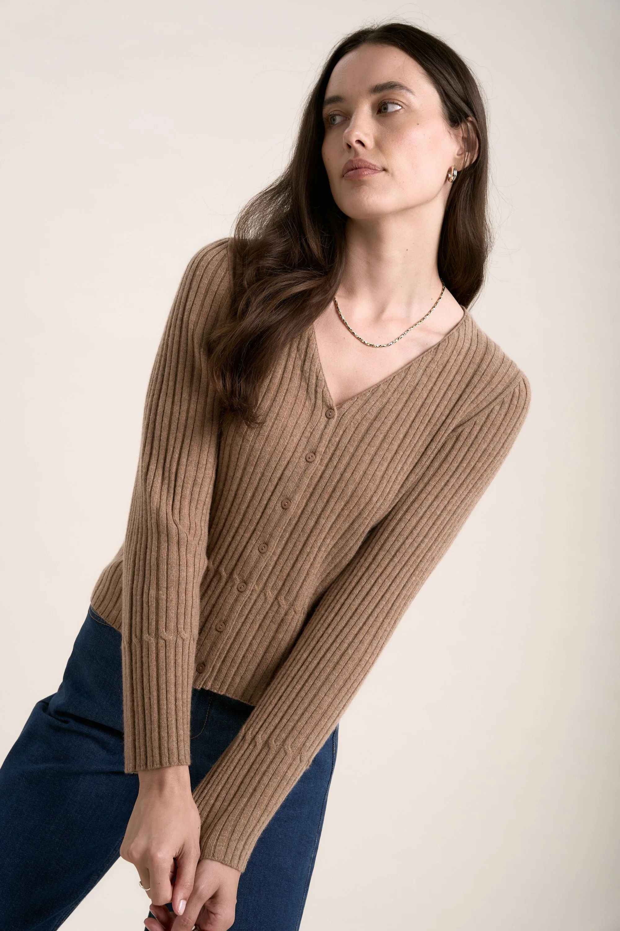 Elementary Cashmere Blend Cardigan