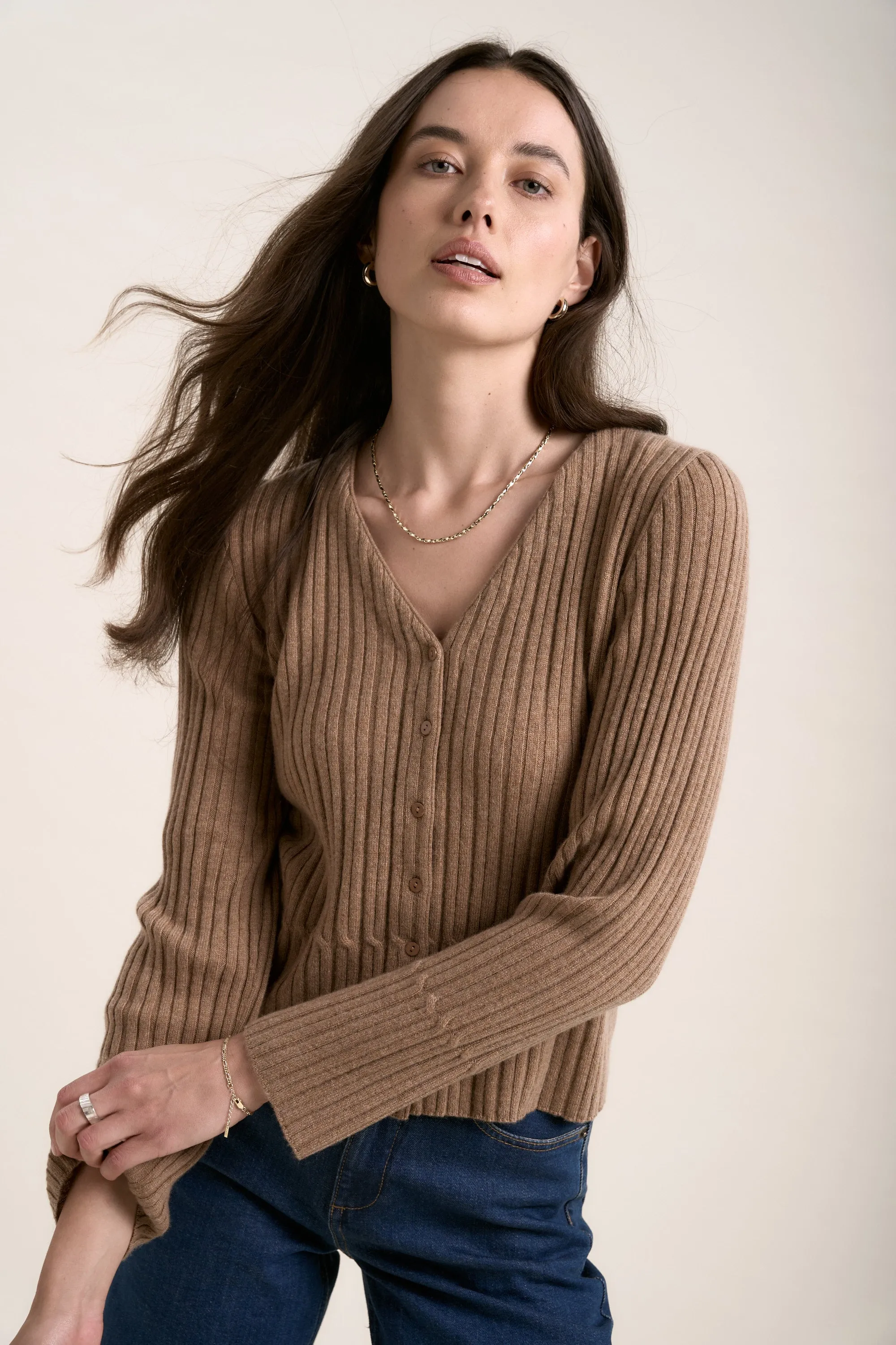 Elementary Cashmere Blend Cardigan