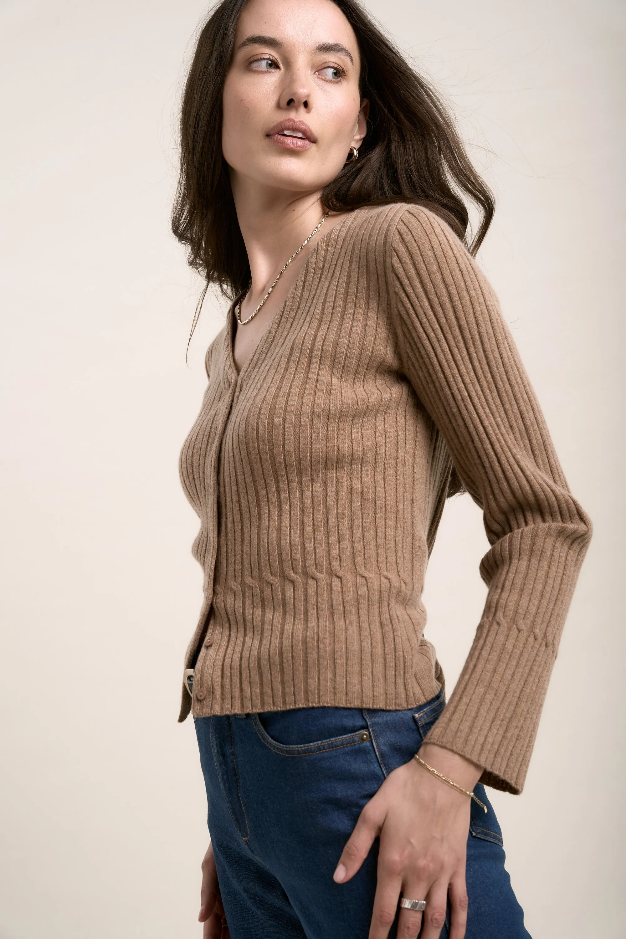 Elementary Cashmere Blend Cardigan