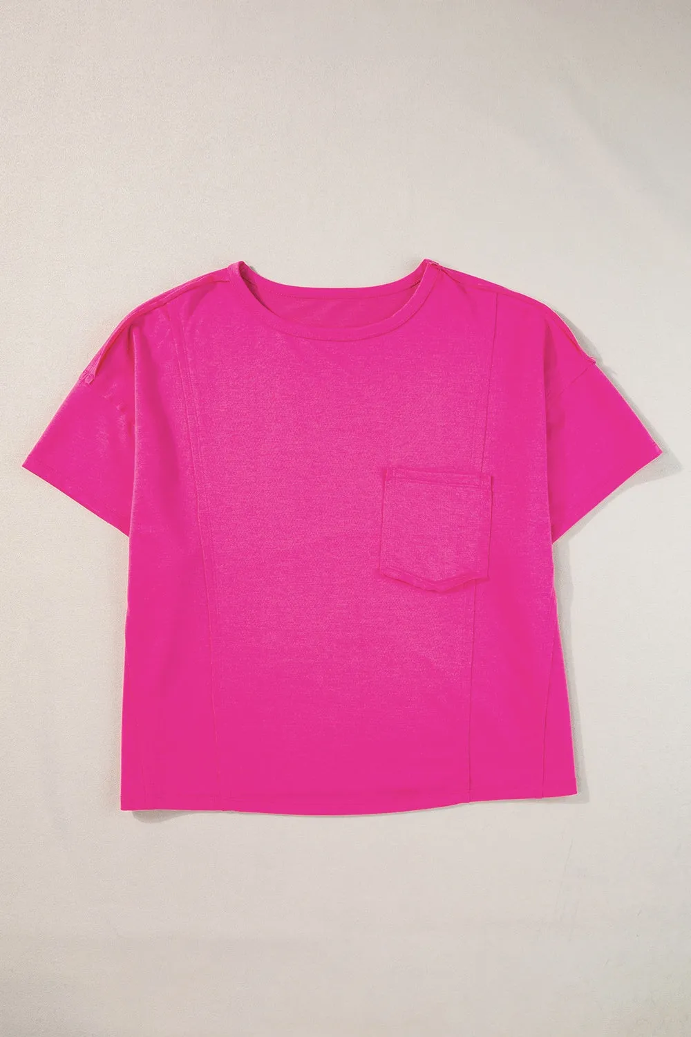 Ember Pocketed Round Neck Short Sleeve T-Shirt