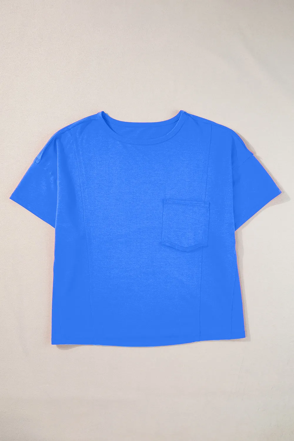Ember Pocketed Round Neck Short Sleeve T-Shirt
