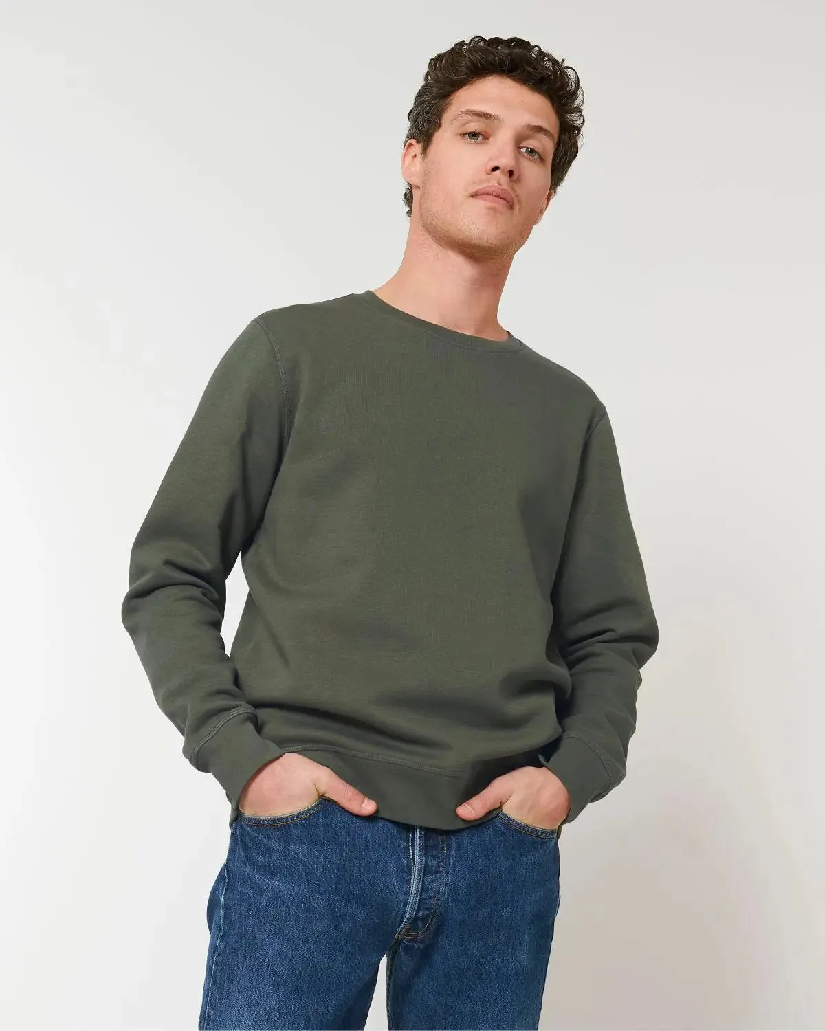 Essential crew neck organic sweatshirt by Stanley Stella