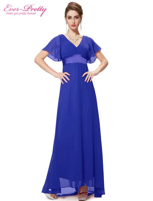 Evening Dresses Ever Pretty Glamorous Double V-Neck Ruffles Formal  Evening Gowns Party Dresses
