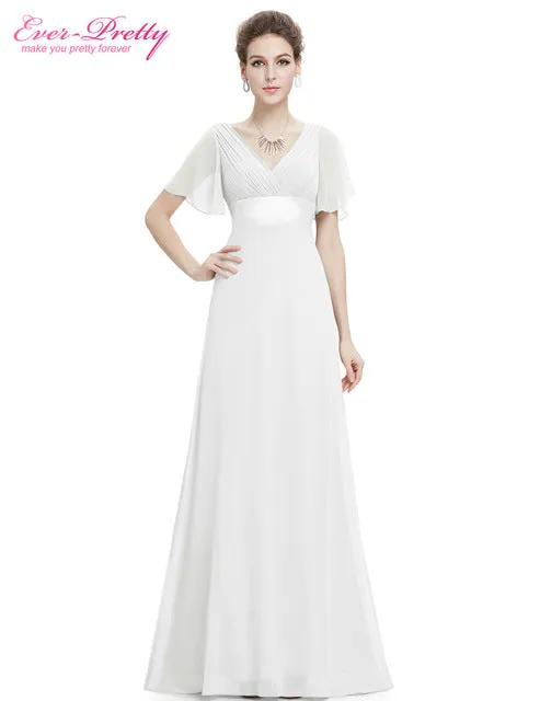 Evening Dresses Ever Pretty Glamorous Double V-Neck Ruffles Formal  Evening Gowns Party Dresses