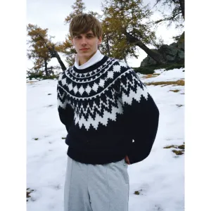 EviStub Fair Isle Wool Blend Sweater