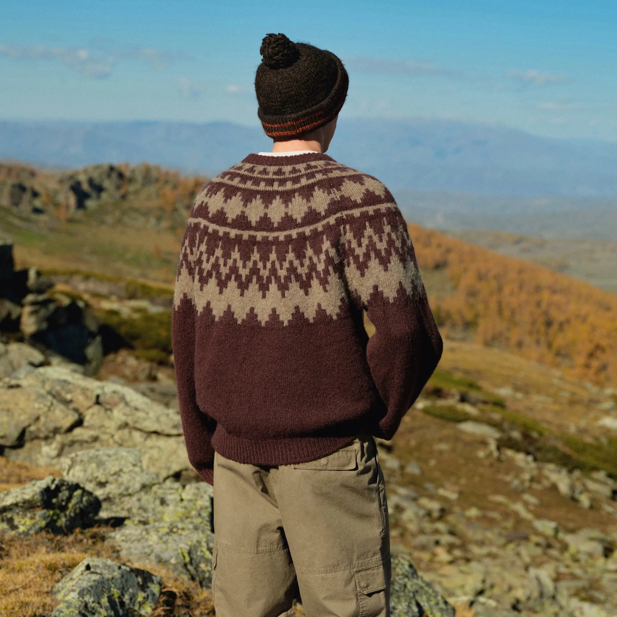 EviStub Fair Isle Wool Blend Sweater