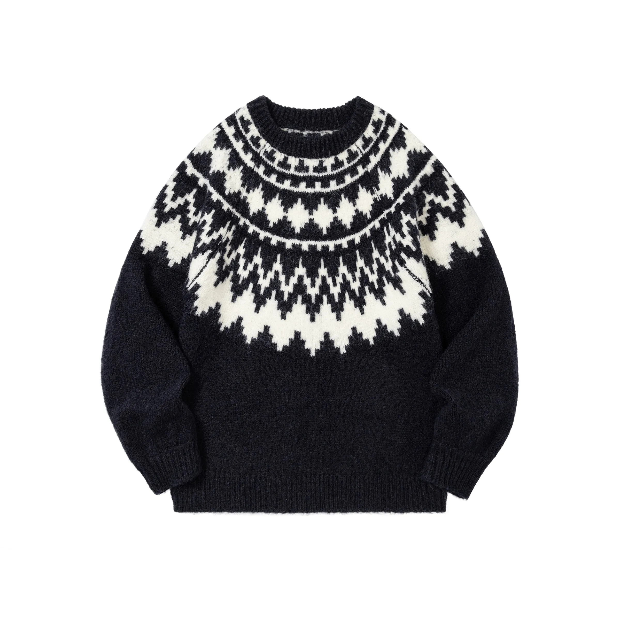 EviStub Fair Isle Wool Blend Sweater