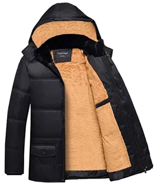 Fashciaga Faux Fur Lined Jacket, Black
