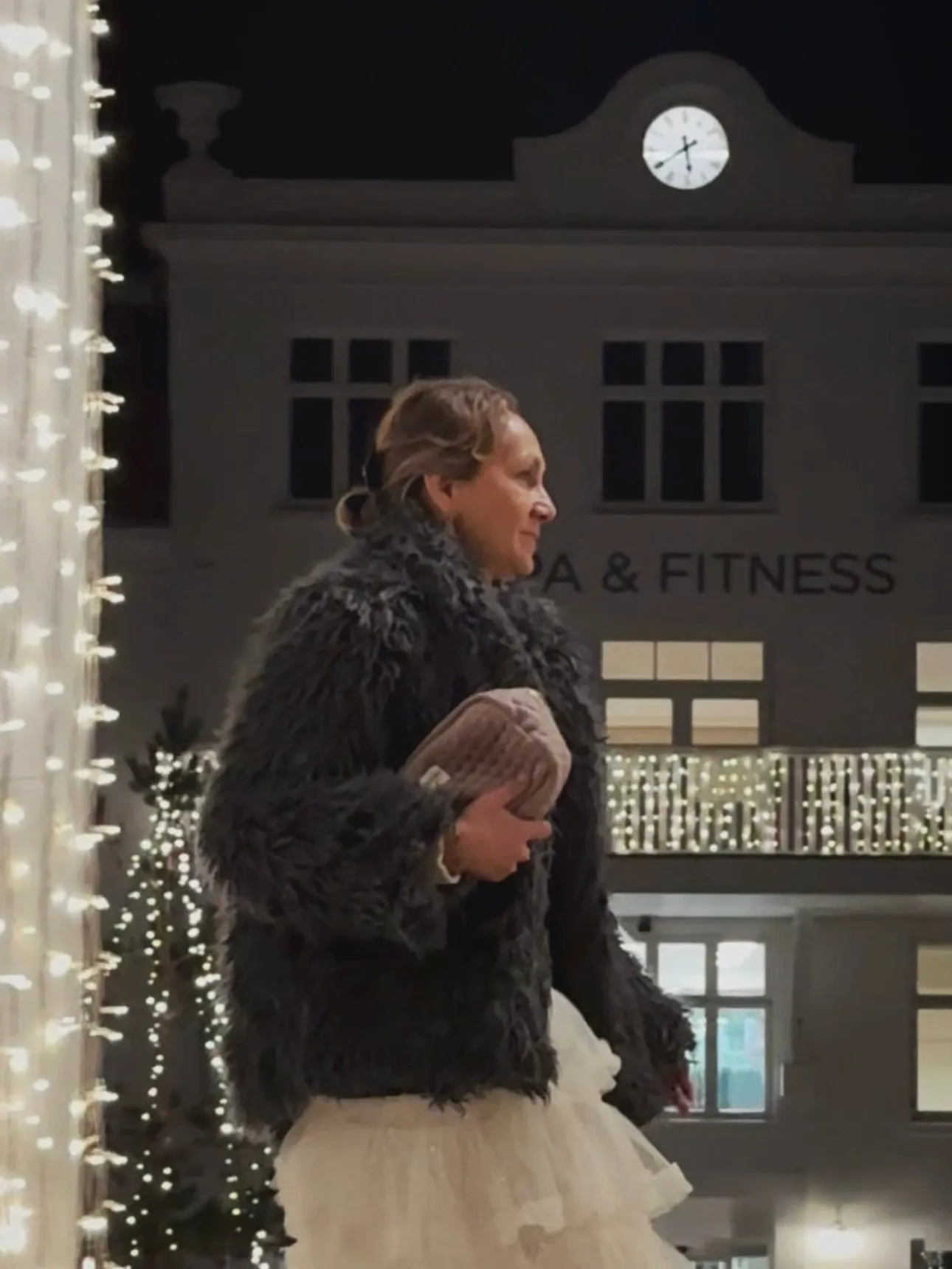 FAUX FUR JACKET - DARK GREY