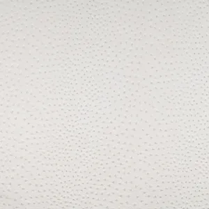 Faux Leather White Ostrich