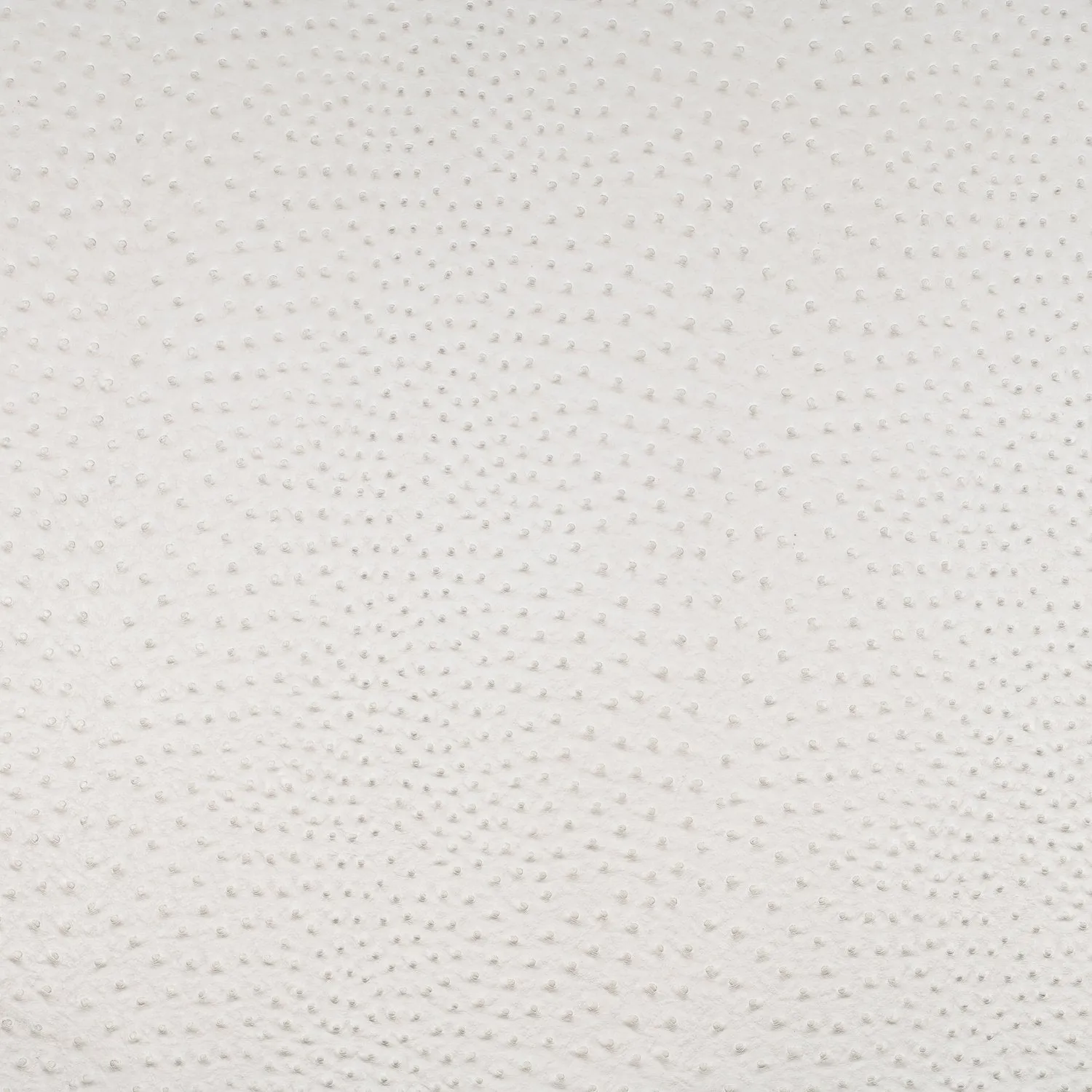 Faux Leather White Ostrich