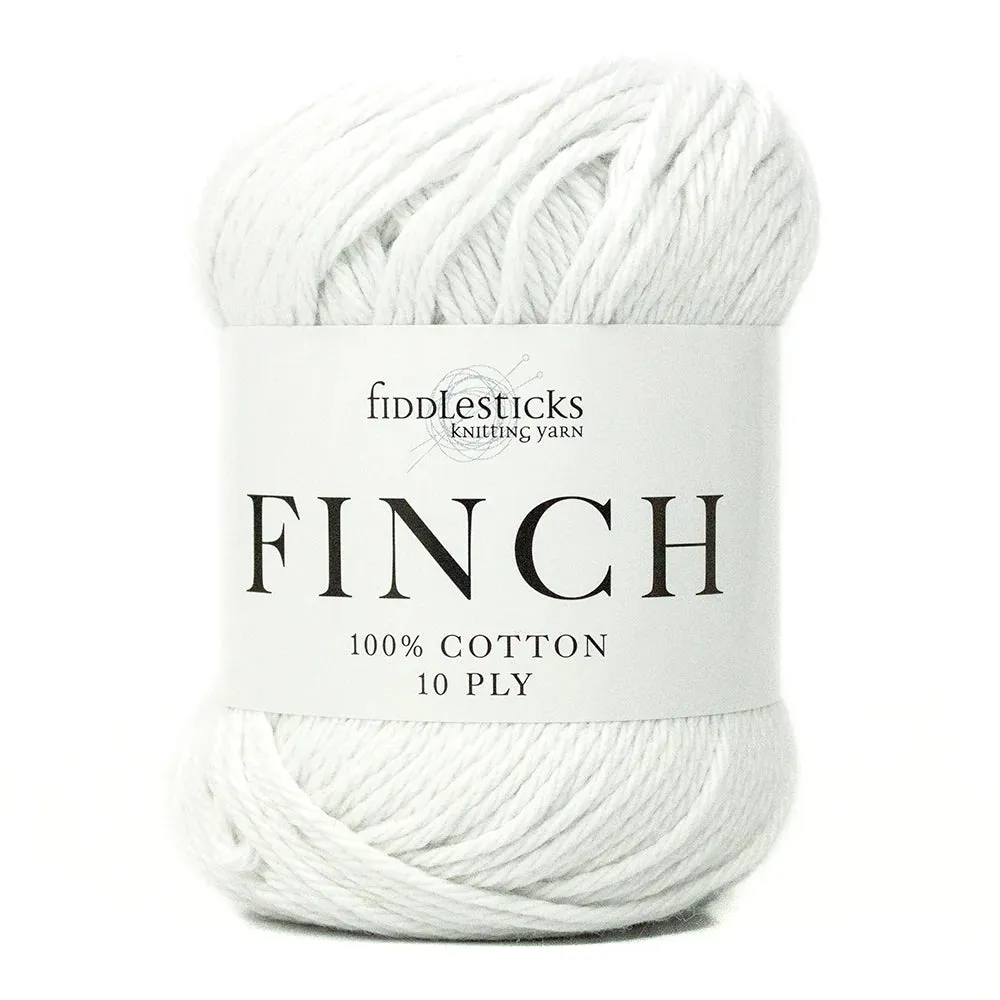 Fiddlesticks Finch Cotton - 10ply - 6201 White