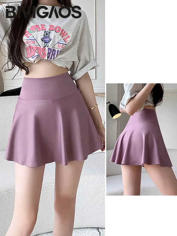 Fitness Yoga Pants With Skirt Two Pieces Sport Legging Gym Push Up