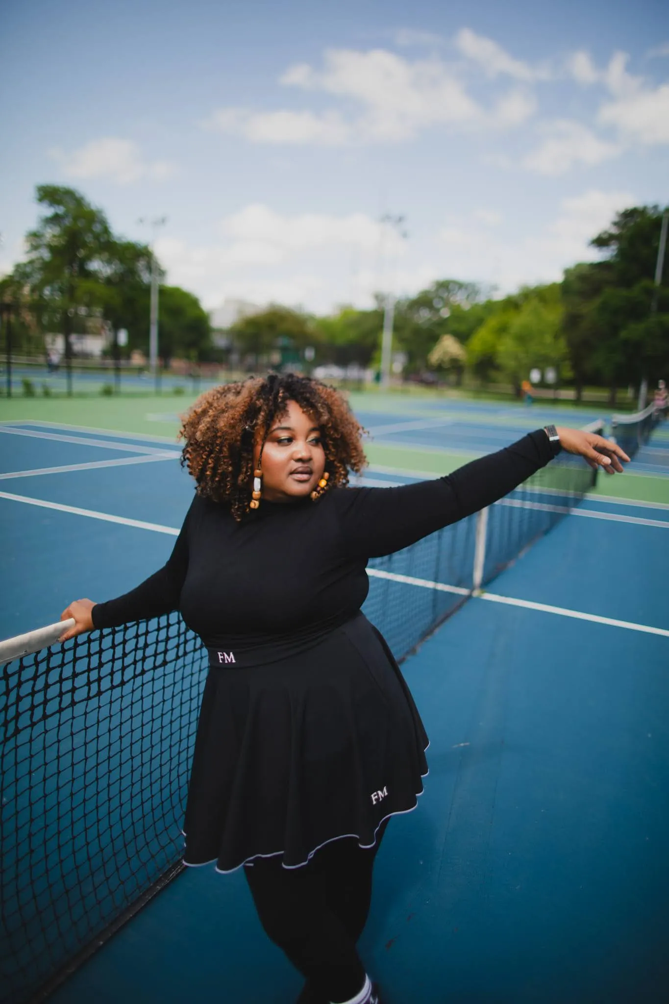 Flex Black Circle Skirt