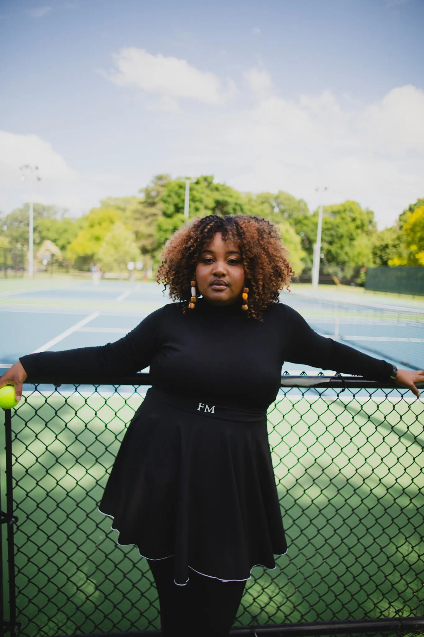 Flex Black Circle Skirt