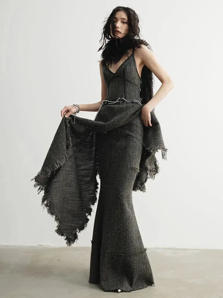 Frandie Long Freyed Skirt by Marigold Shadows