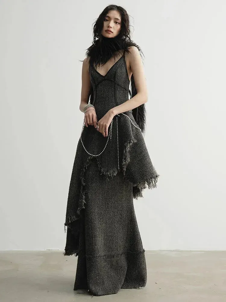 Frandie Long Freyed Skirt by Marigold Shadows