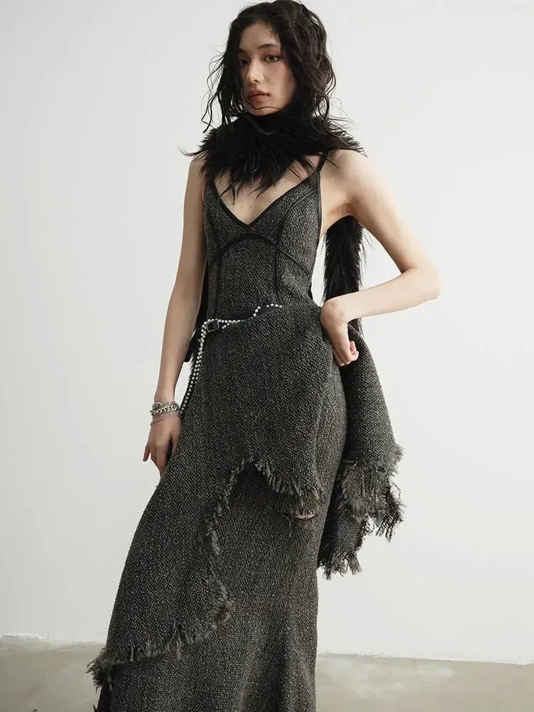 Frandie Long Freyed Skirt by Marigold Shadows