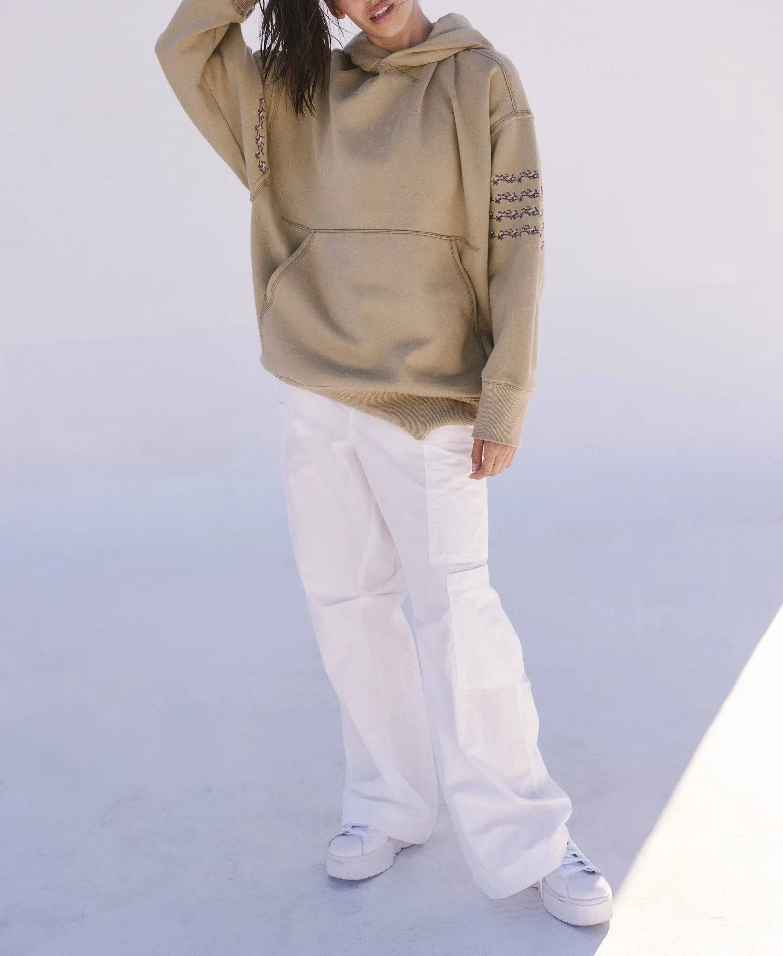 Free People Movement At My Best Embroidered Sweat