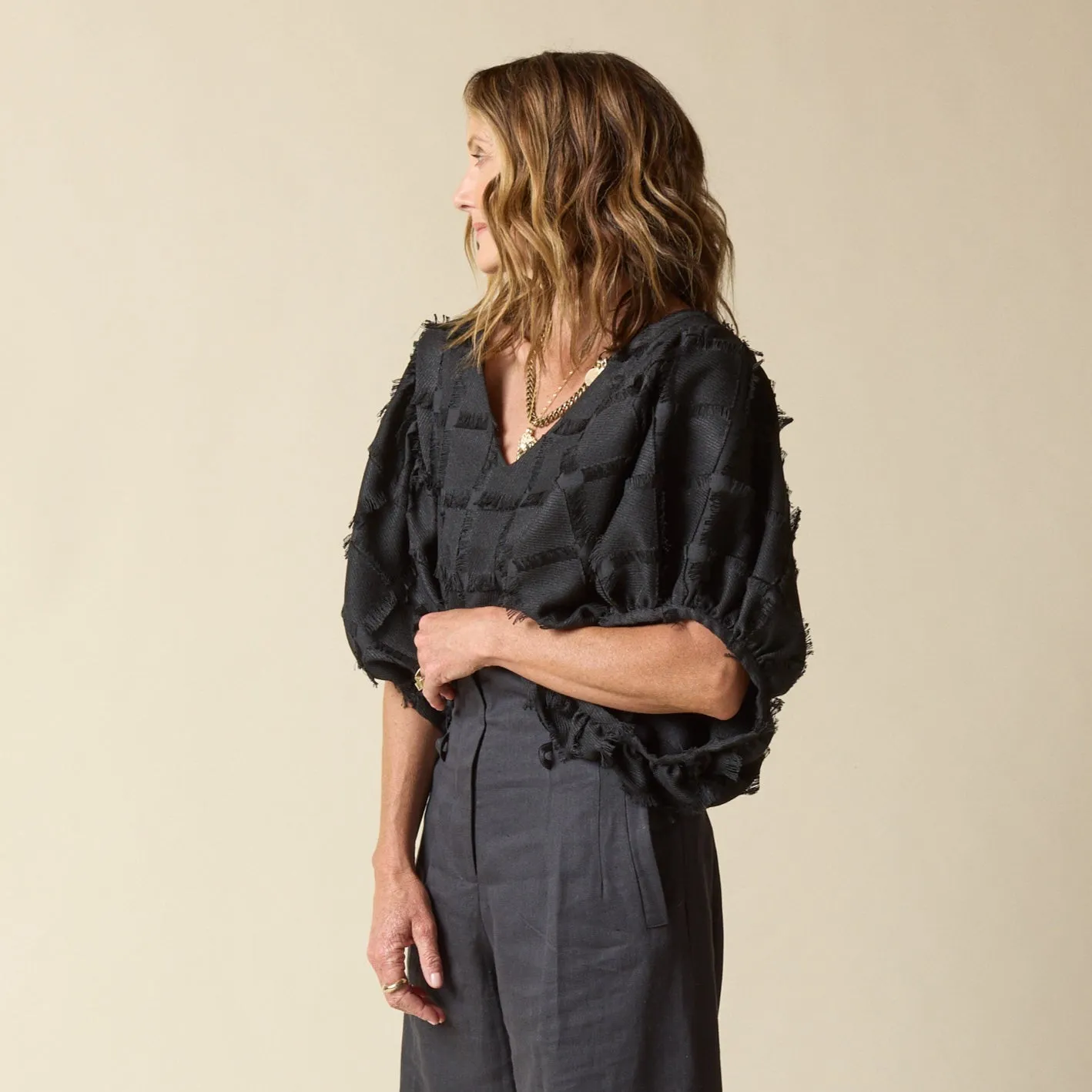 Fringe Full Circle Top