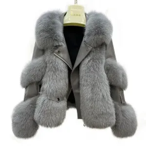 fur jacket seamlessly blending class real fur jacket faux fur