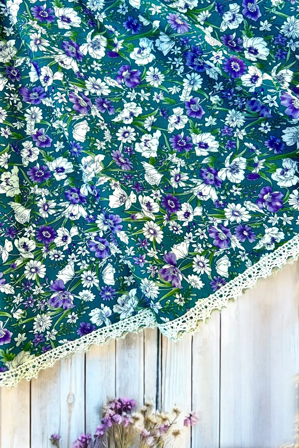 Garden Party Dress | Wisteria Whispers in Teal ~ Sz 7