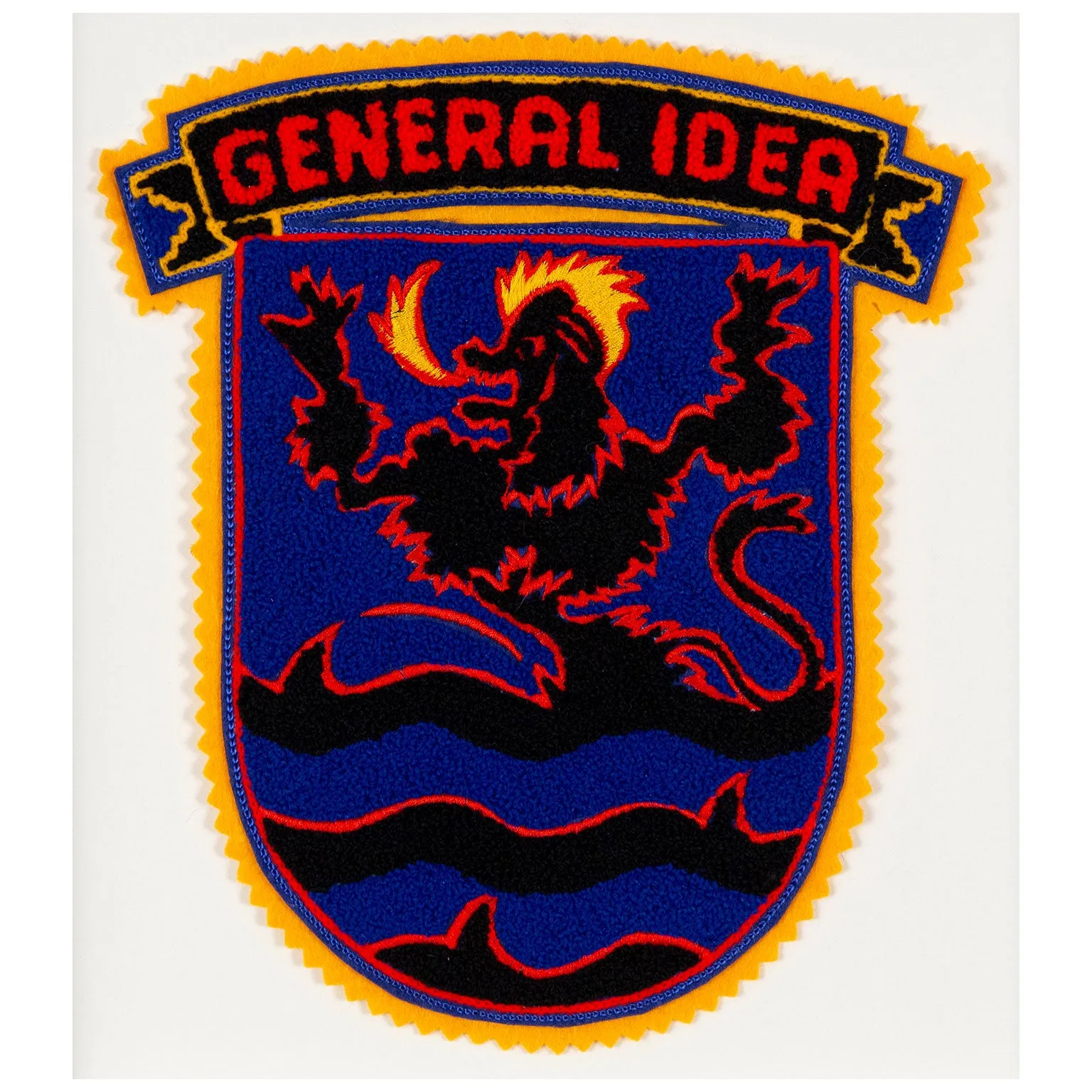 GENERAL IDEA "LE FIN" CHENILLE CREST, 1988