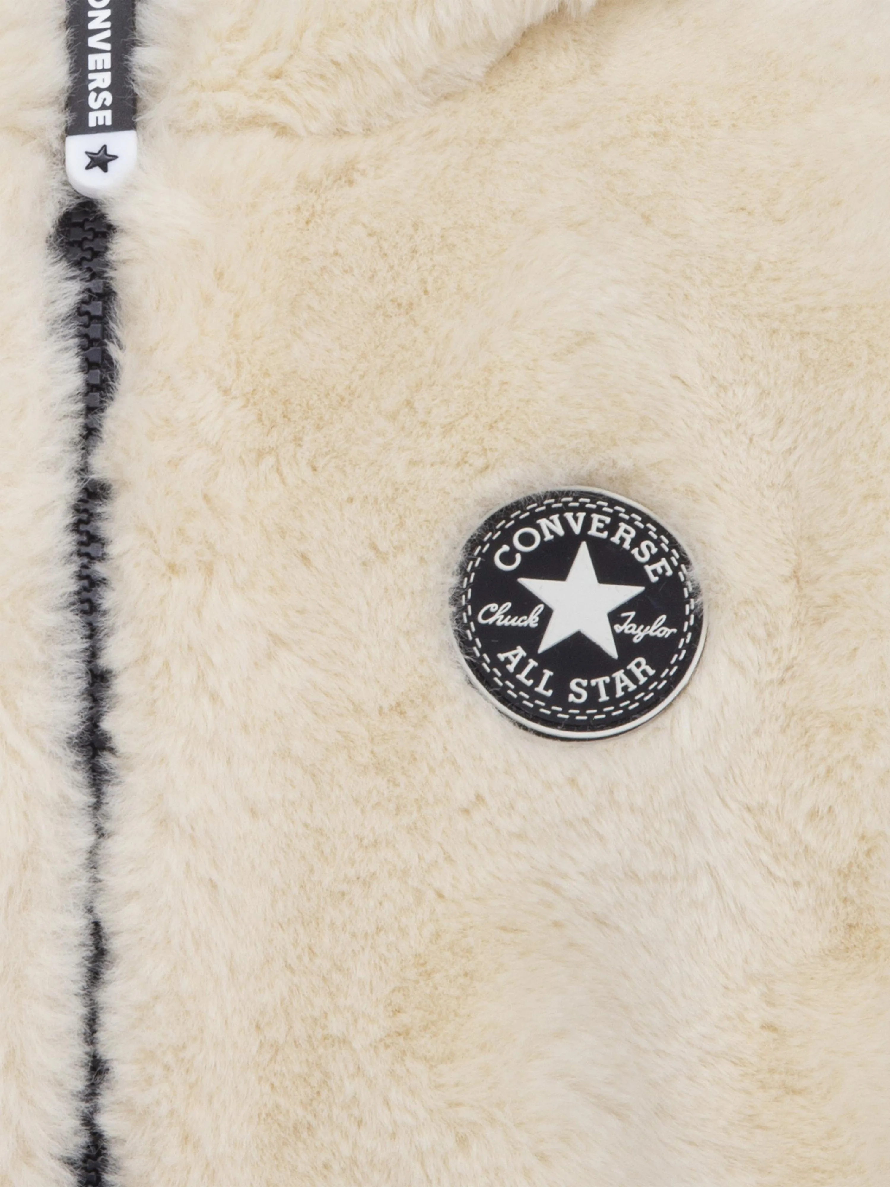 Girls Faux Fur Jacket in Ivory