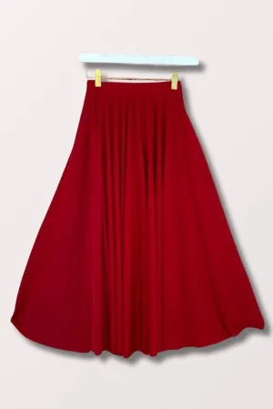 Girls Praise Dance Circle Skirt - Scarlet
