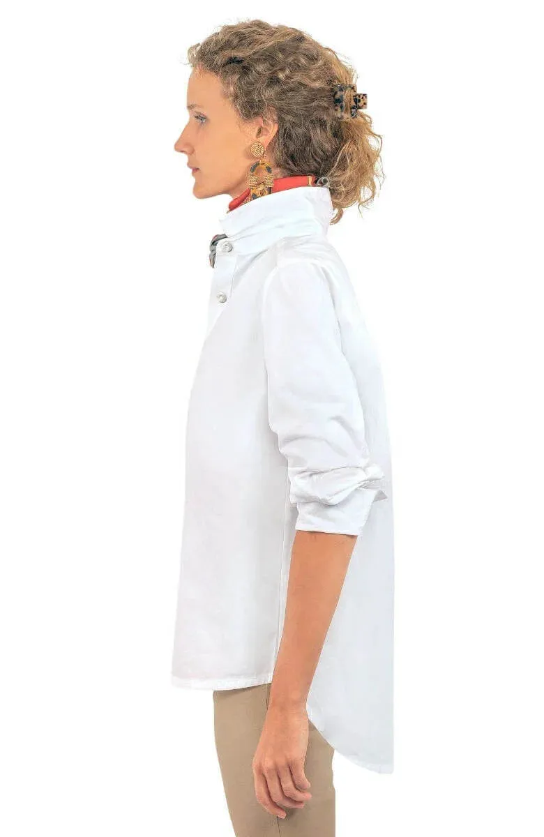 Gretchen Scott Designs 9-5 Cotton Poplin Shirt - Solid White