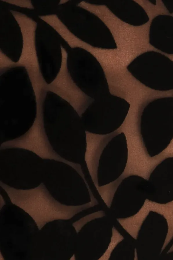 Gretchen Scott Designs Sumptuous Blouse - Luxe Leaf Velvet - Black - FINAL SALE