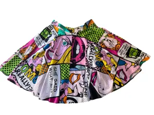 HELLPIXIE POP ART SKIRT SZ 22