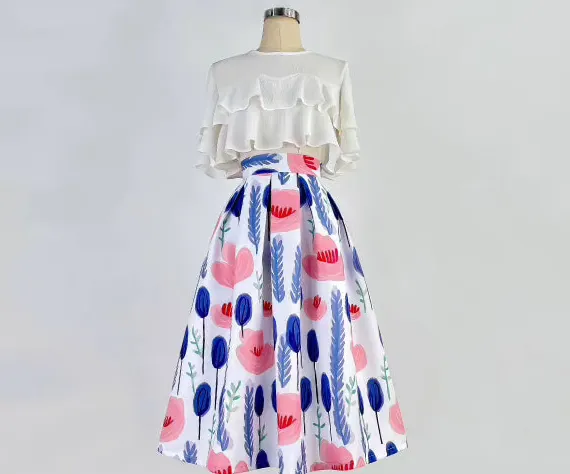 high-waisted and slim spring and summer tutu skirts