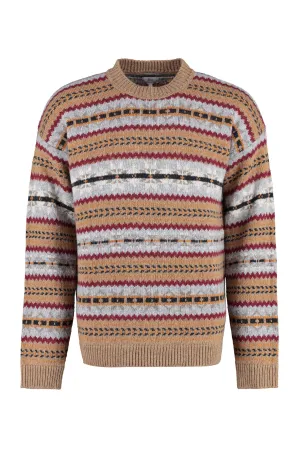 Jacquard wool sweater