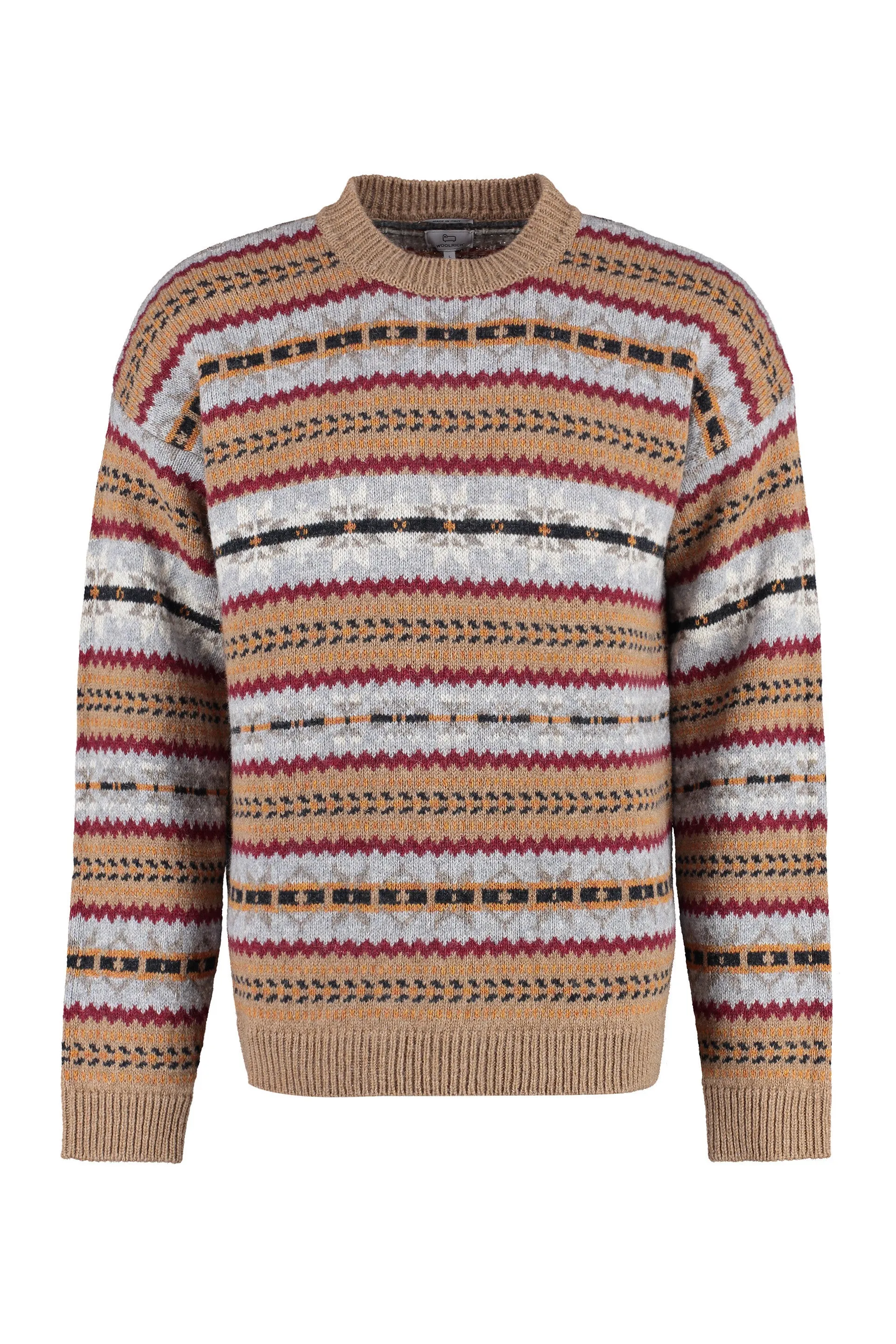 Jacquard wool sweater