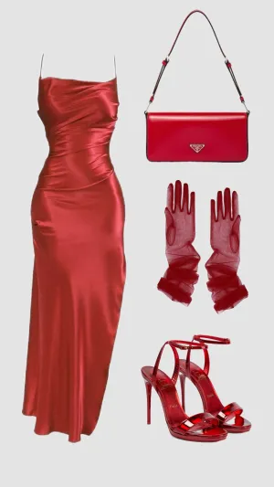 JazzHer Elegant Sheath Spaghetti Straps Rust Red Prom Dresses Satin Evening Dress (PRE-ORDER)